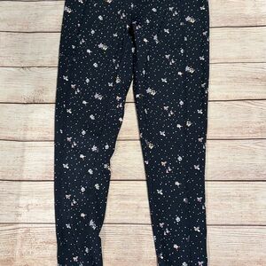 Vera Bradley Black Floral Leggings